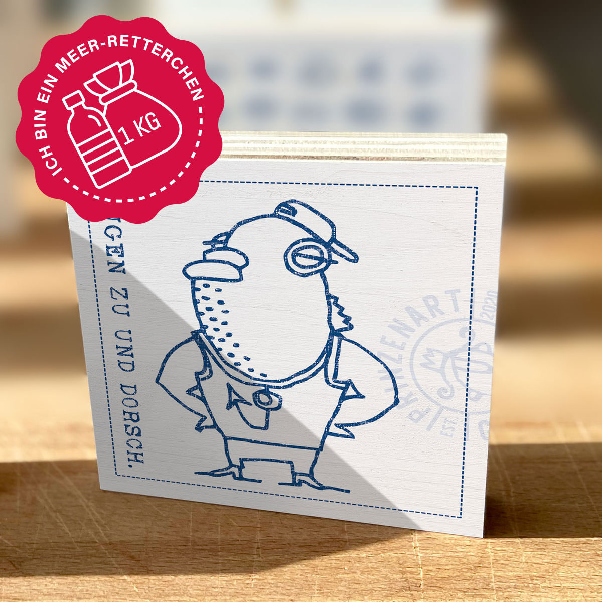 Meer-Retterchen Fischköppe | Holzbilder