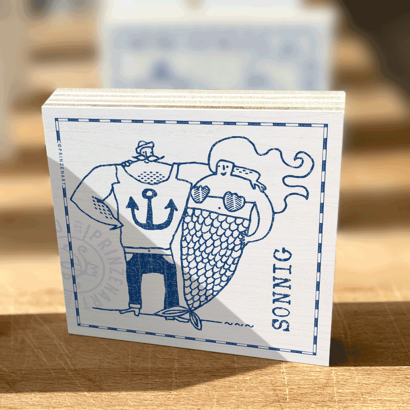 Holzbilder Serie Nixe & Seemann