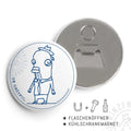 Flaschenöffner-Magnet Barsch Fischköppe | Prinzenart