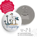 Flaschenöffner-Magnet Hajos Heimat Wangerooge mit Möwe | Prinzenart