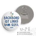 Flaschenöffner-Magnet Meersinn Backbord, runder Kühlschrankmagnet | Prinzenart