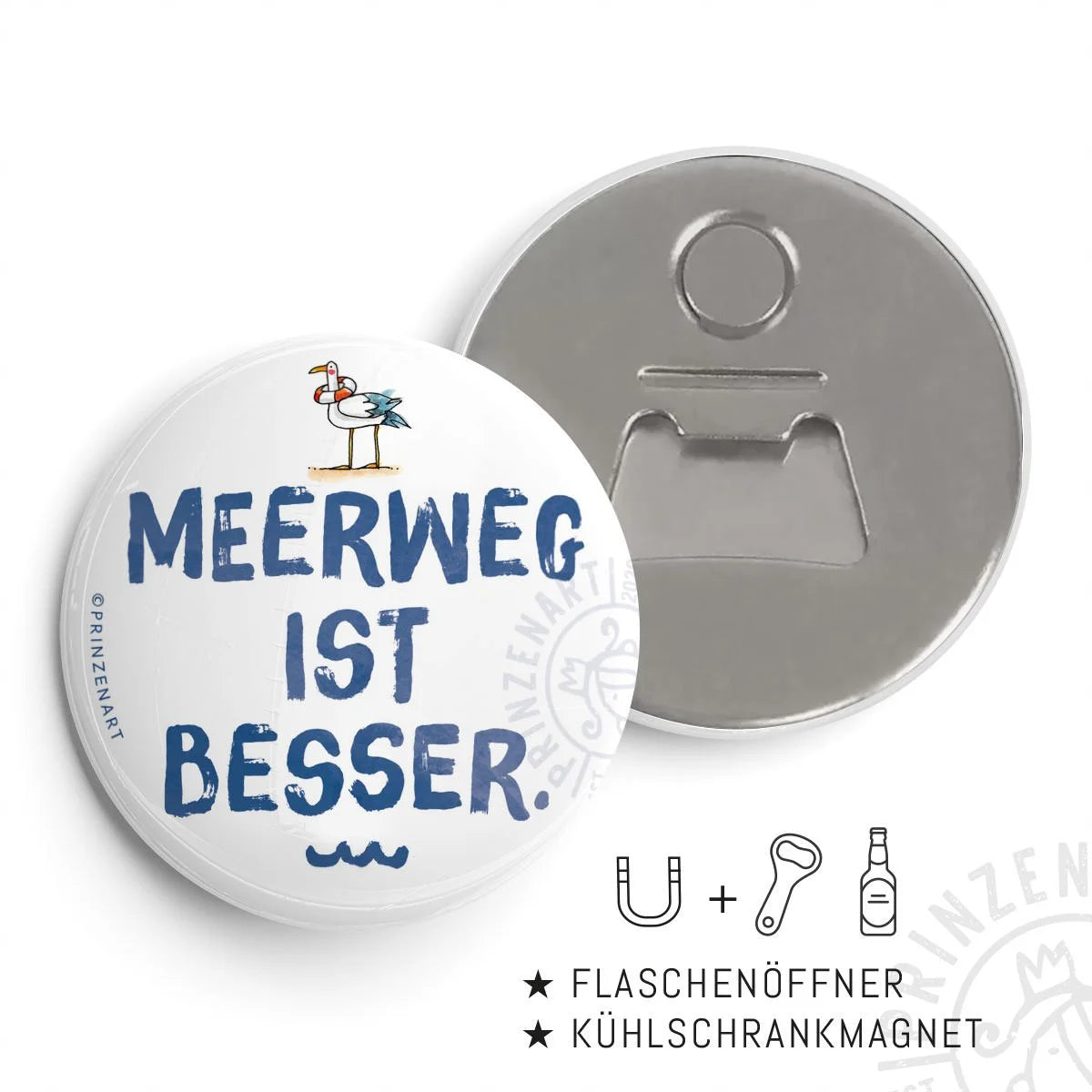 Flaschenöffner-Magnet Meerweg Meersinn | Prinzenart