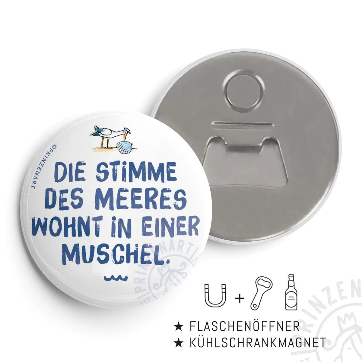 Flaschenöffner-Magnet Stimme des Meeres Meersinn | Prinzenart