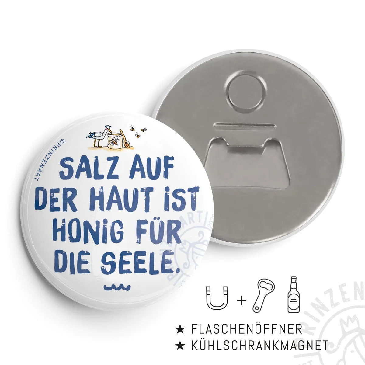 Flaschenöffner-Magnet Honig Meersinn | Prinzenart