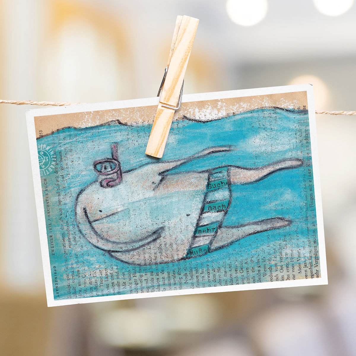 Postkarten Serie Strandfigur Meer | B2B