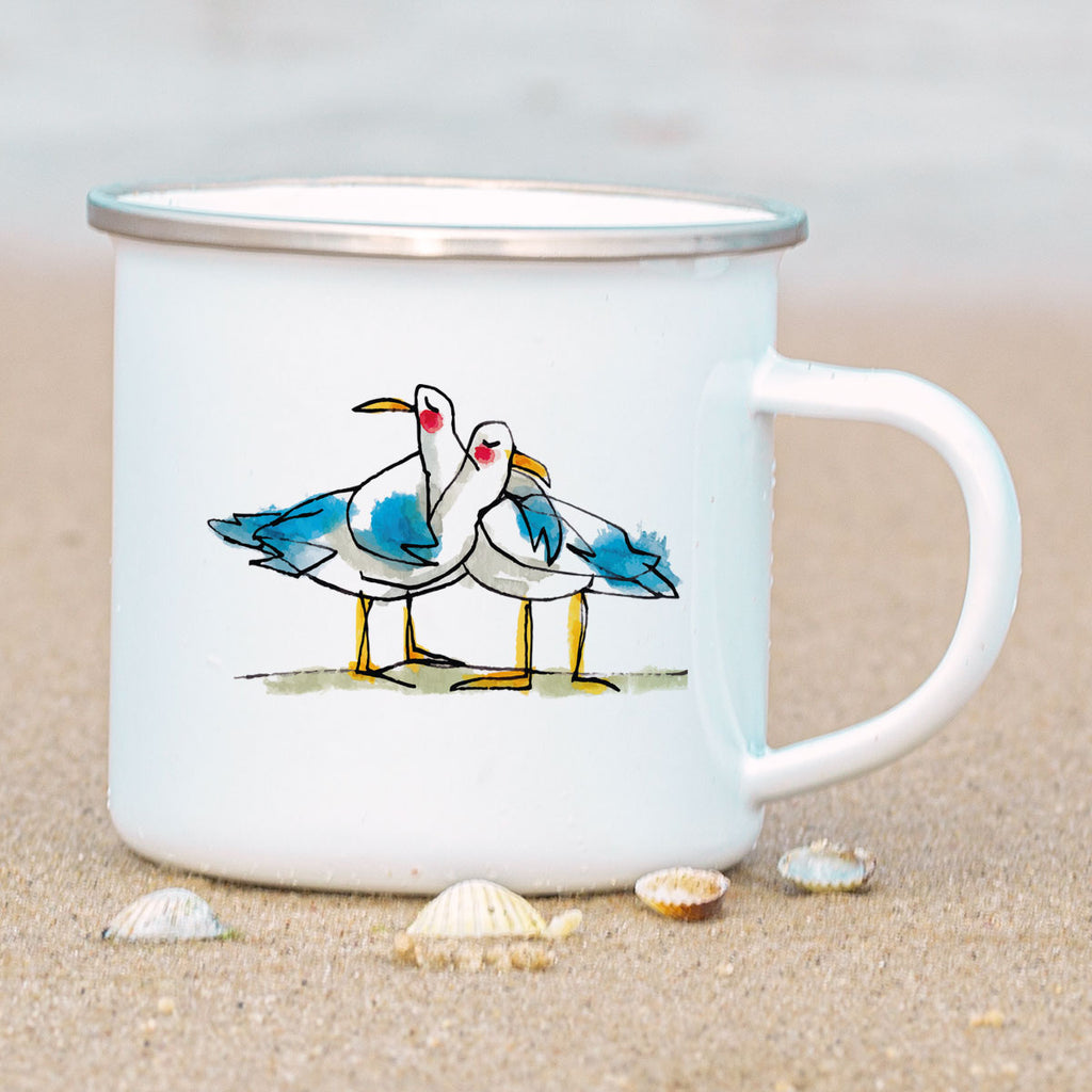 Emaille-Tasse – Ohne Worte