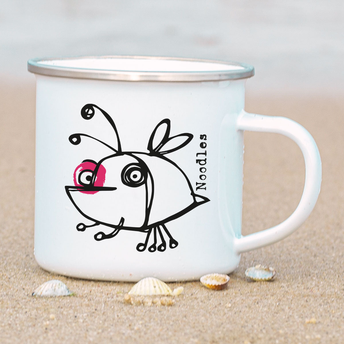 Emaille-Tasse – Smutjez / Noodles