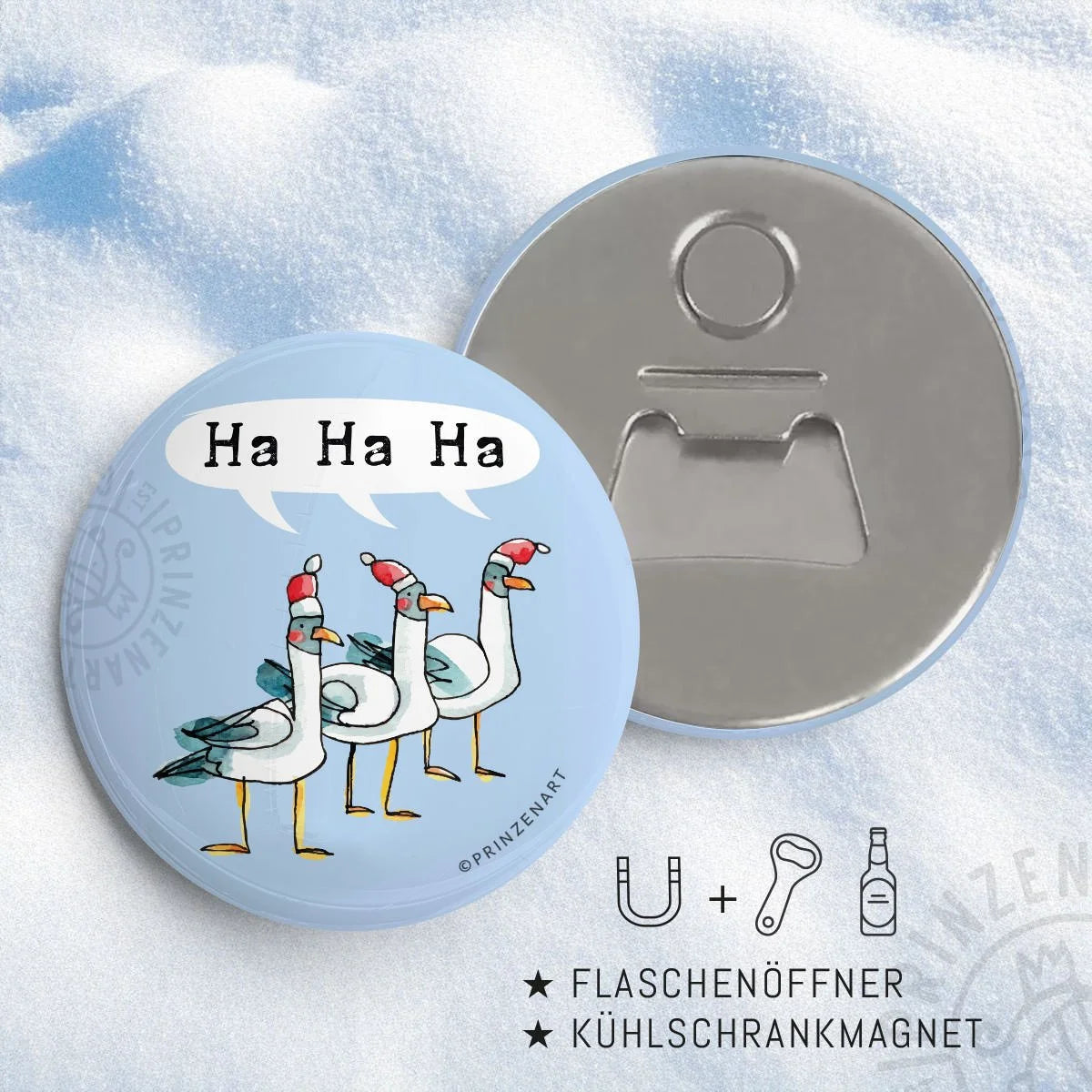 Pin-Serie Weihnachten Flaschenöffner-Magnet | Prinzenart