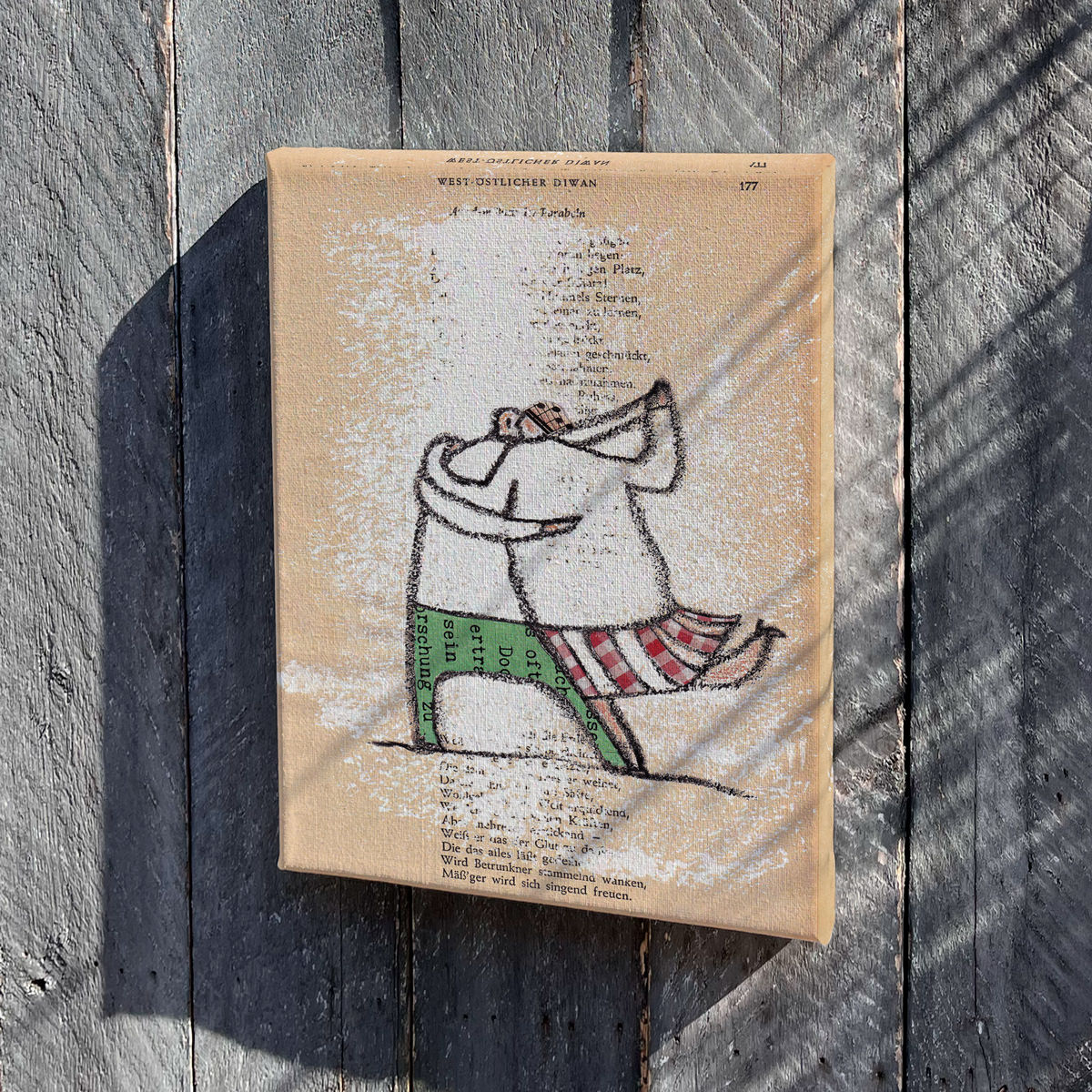 Leinwand Strandfigur Tanz