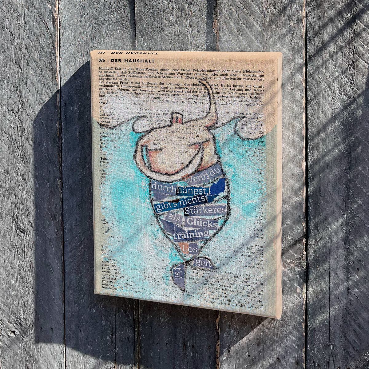 Leinwand Strandfigur Meer