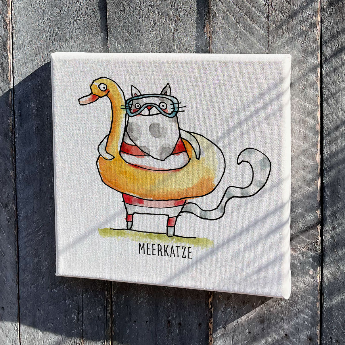 Leinwand Strandkatzen
