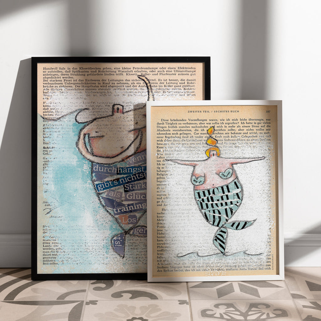 Poster Serie Strandfigur Meer