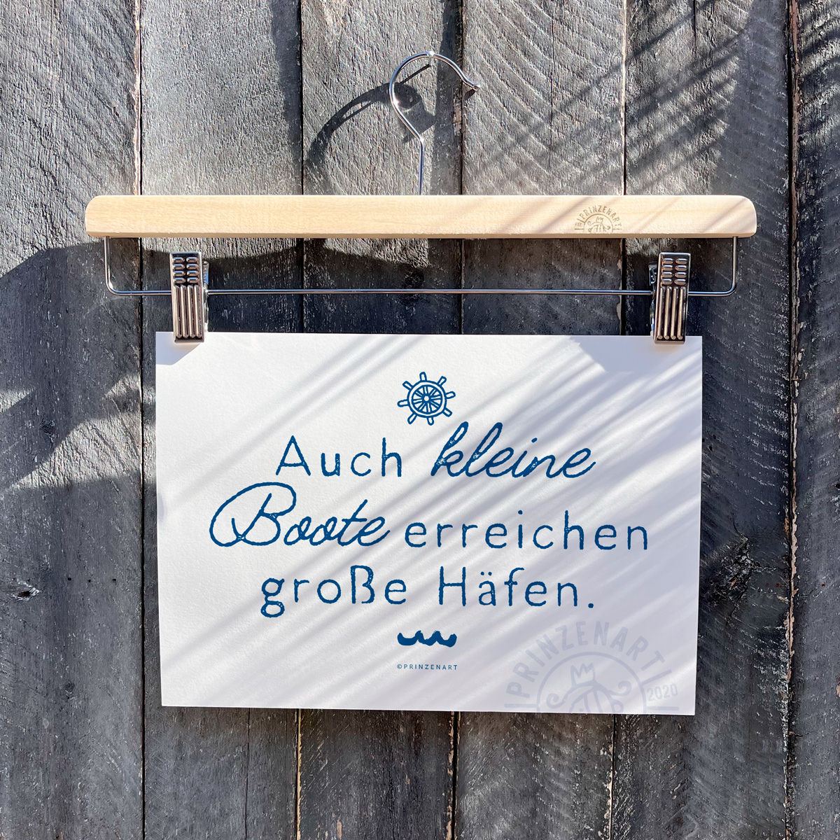 Poster motivierender Spruch