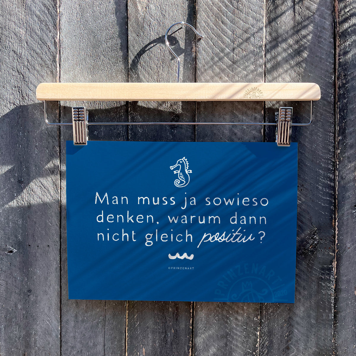 Poster motivierender Spruch