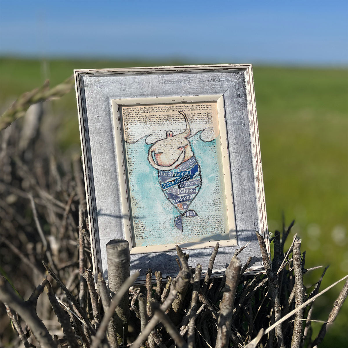 Poster Serie Strandfigur Meer