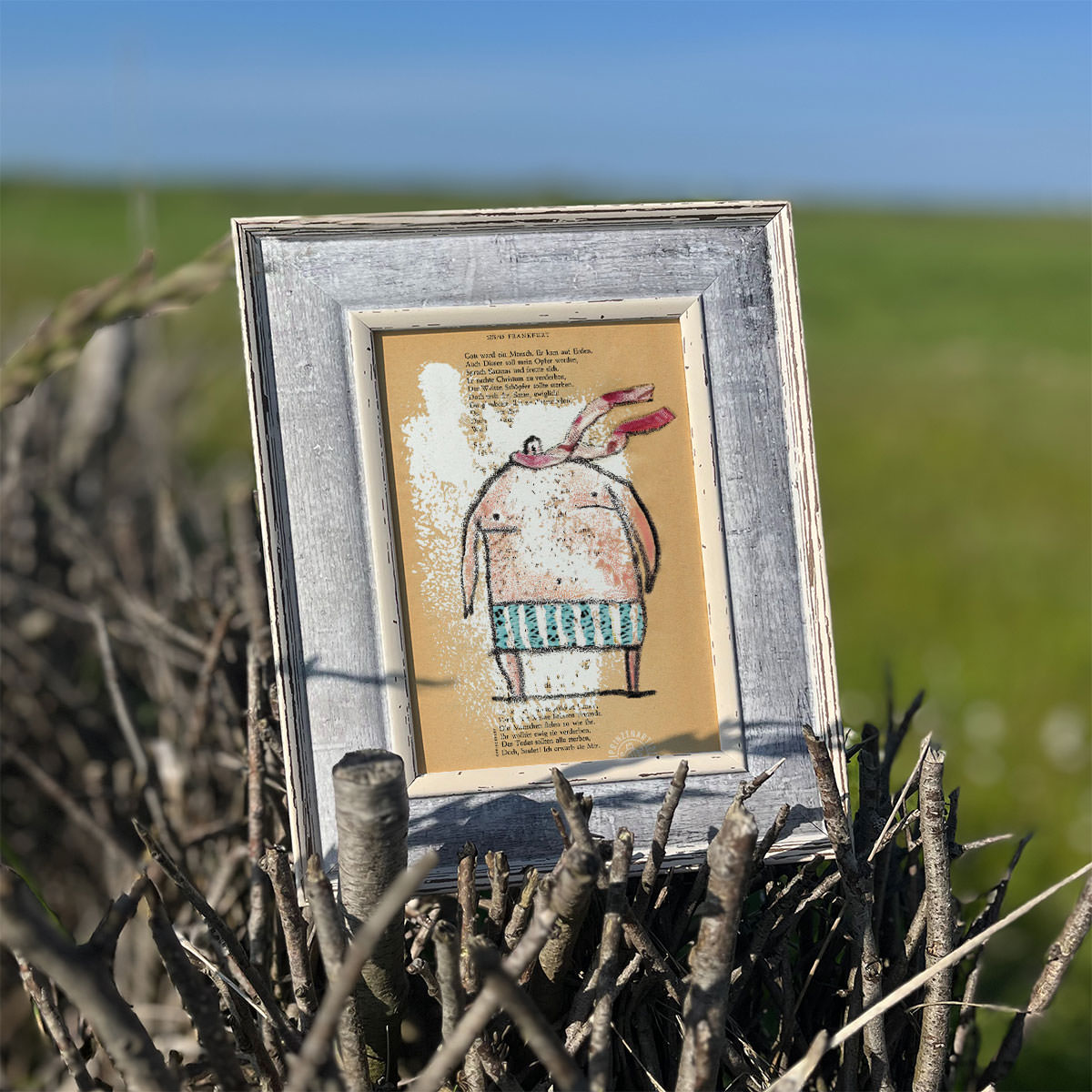 Poster Serie Strandfigur Meer
