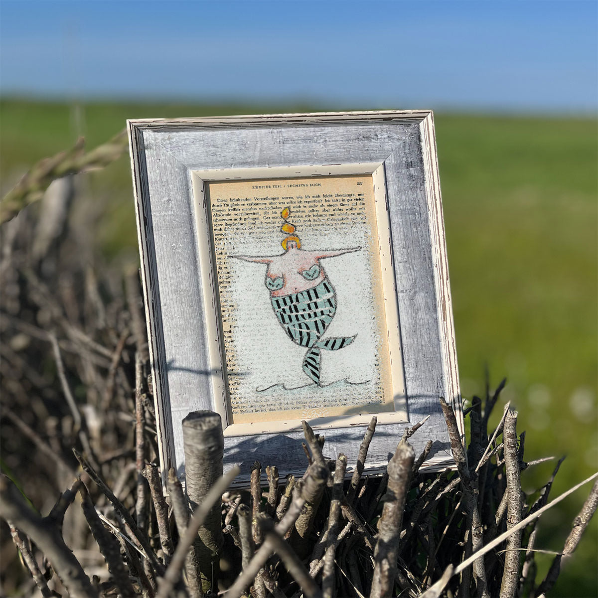 Poster Serie Strandfigur Meer