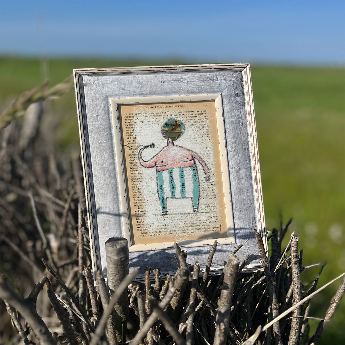 Poster Serie Strandfigur Meer