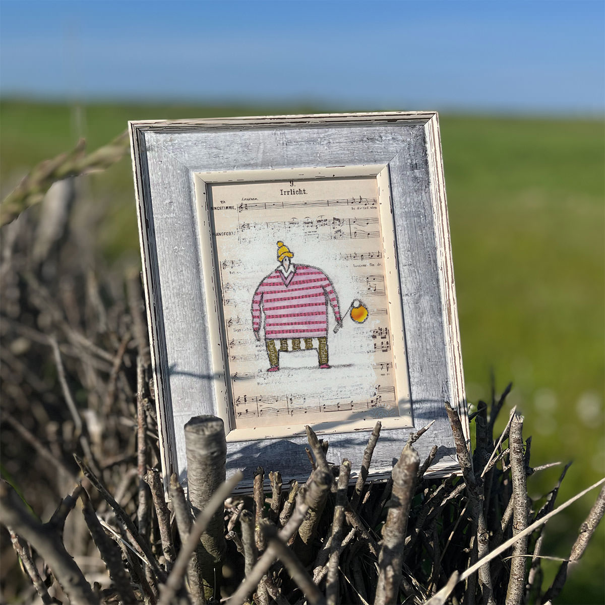 Poster Serie Strandfigur Meer