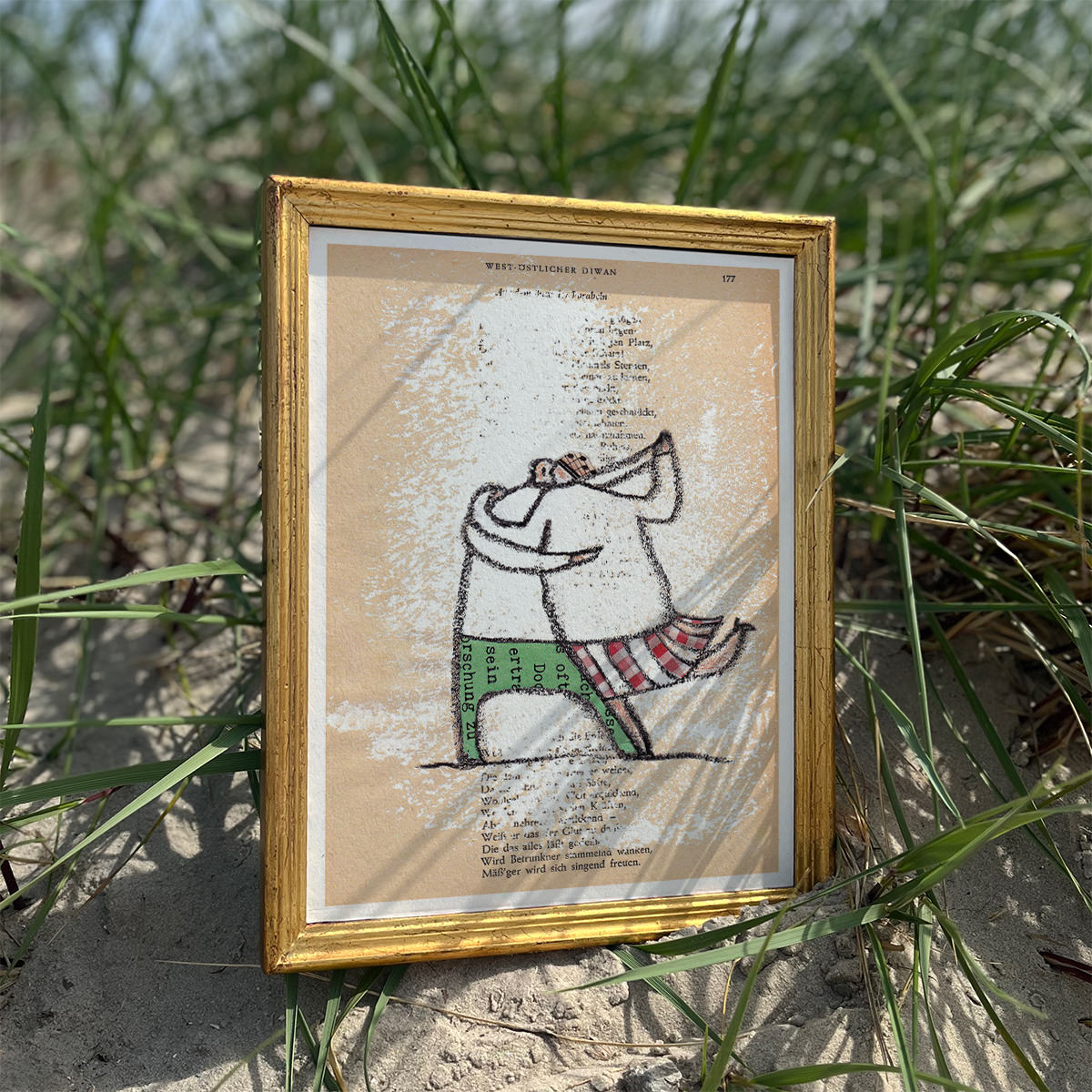 Posterserie Strandfigur Tanz