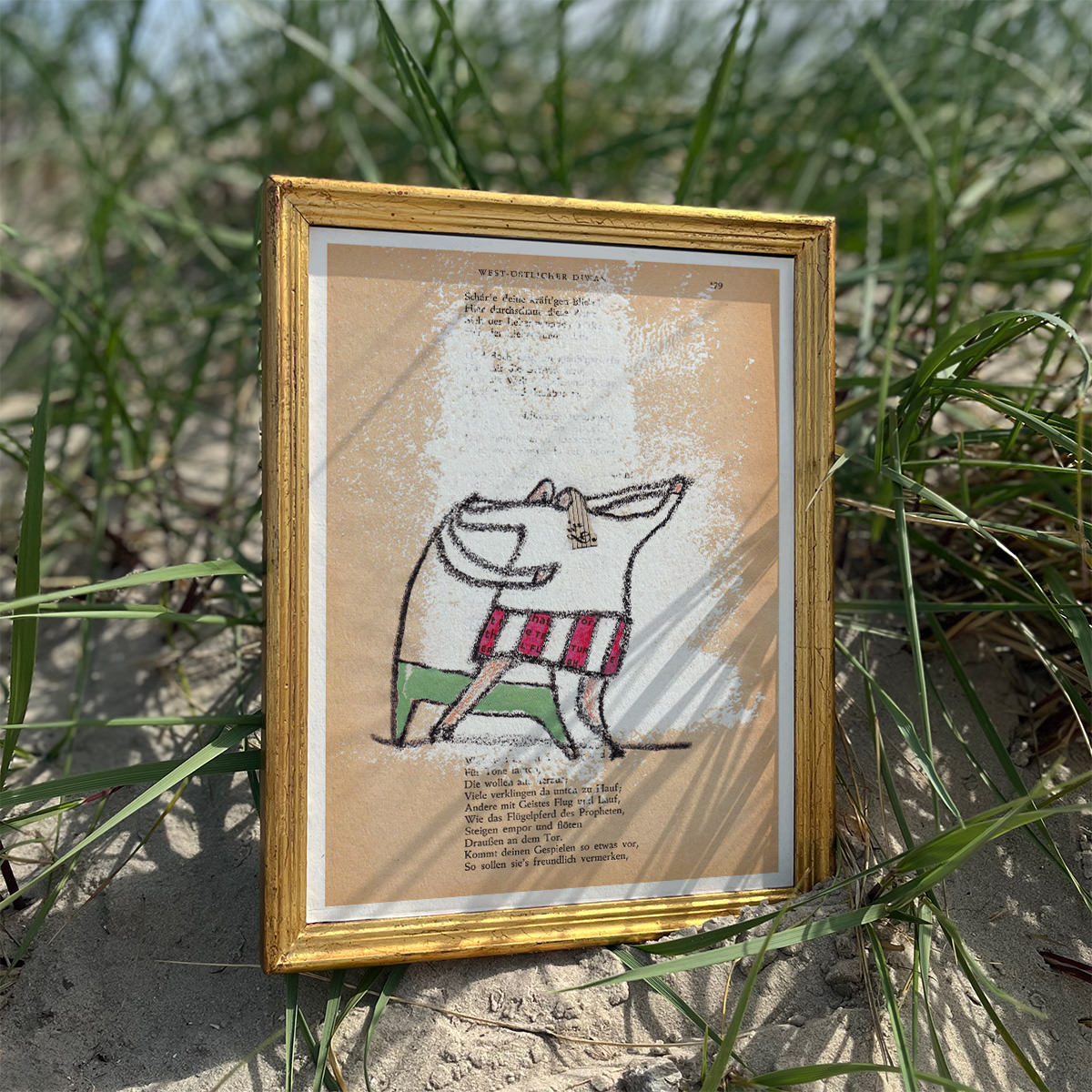 Posterserie Strandfigur Tanz