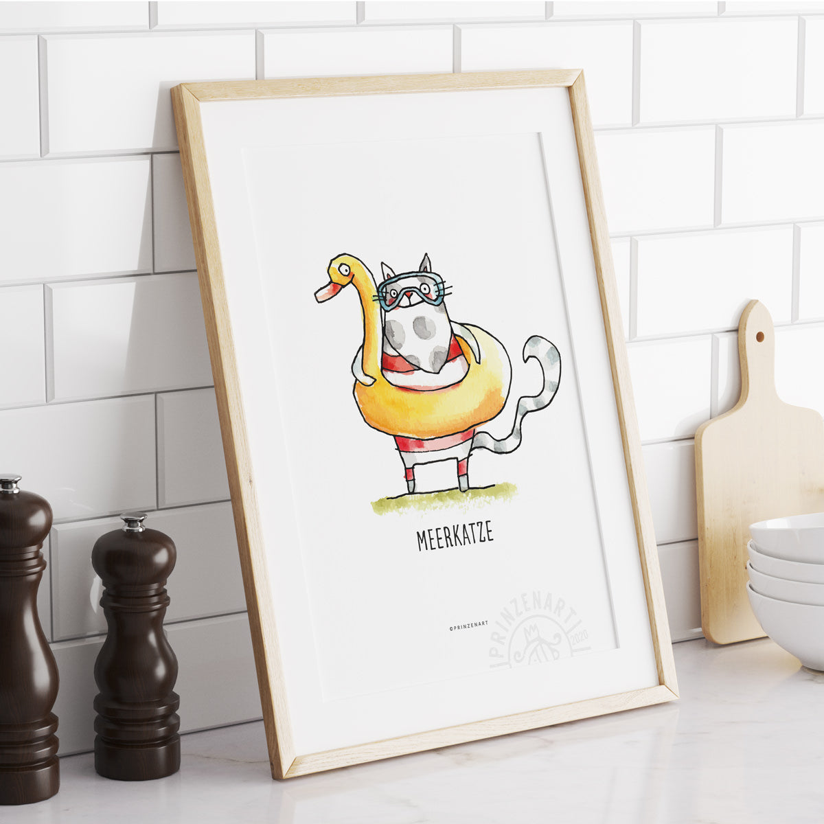 Poster Serie Strandkatzen
