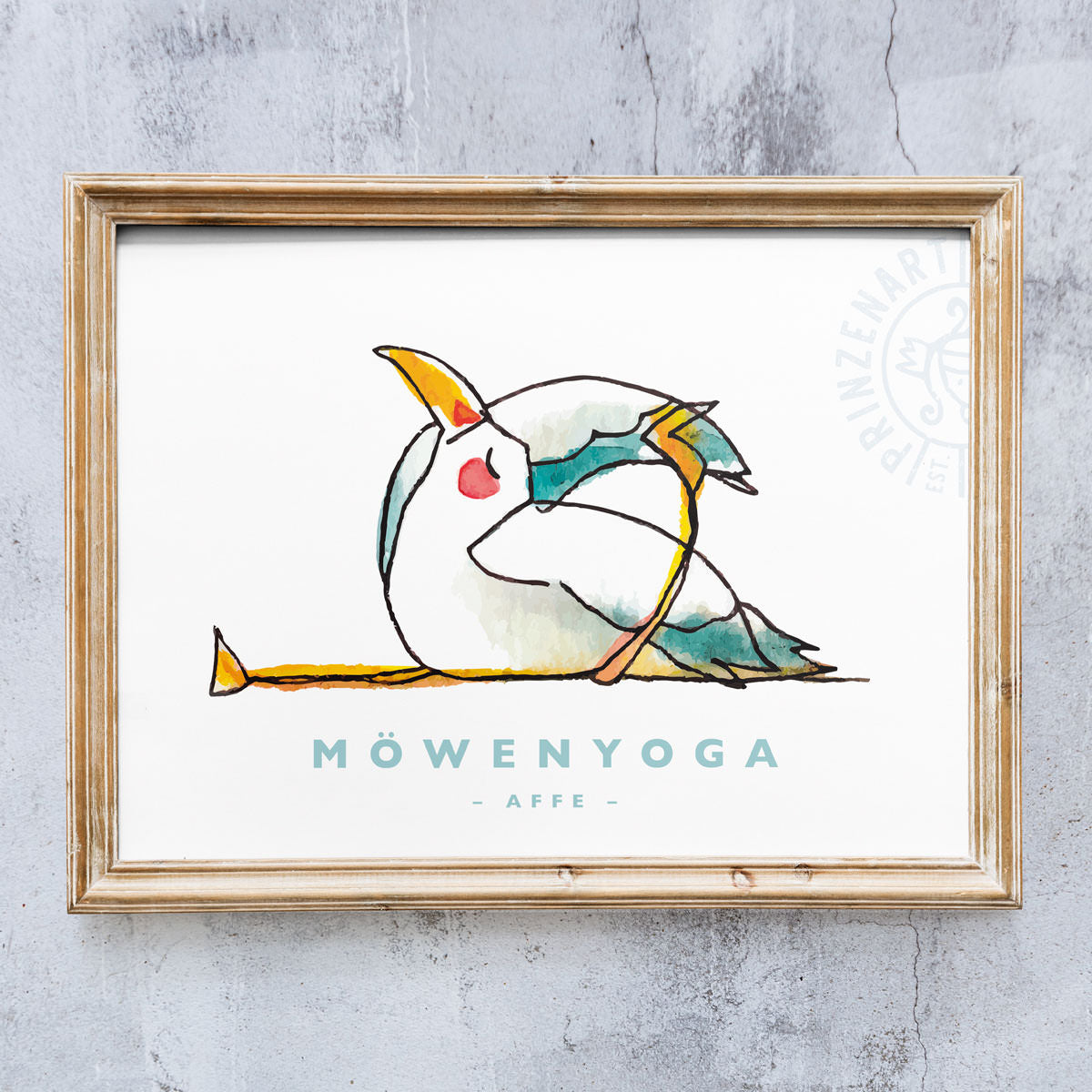 Poster Serie Yoga Möwen