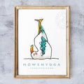 Poster Serie Yoga Möwen
