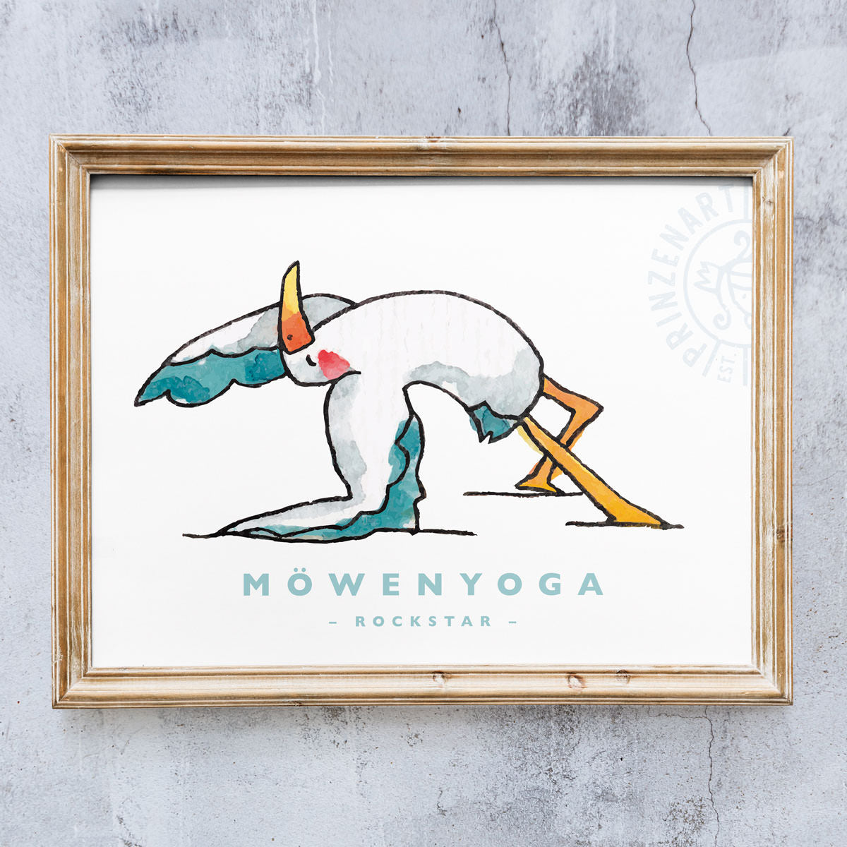 Poster Serie Yoga Möwen
